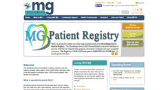 Desktop Screenshot of myasthenia.org