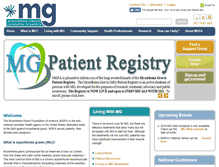 Tablet Screenshot of myasthenia.org